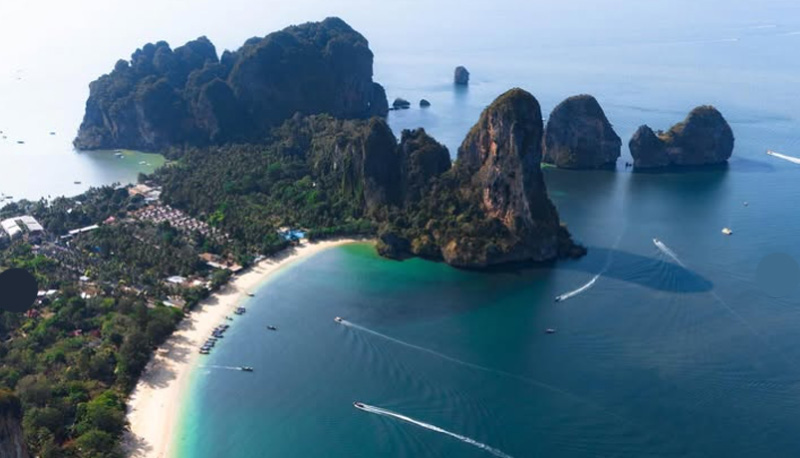 cliffs at Railay Beach.